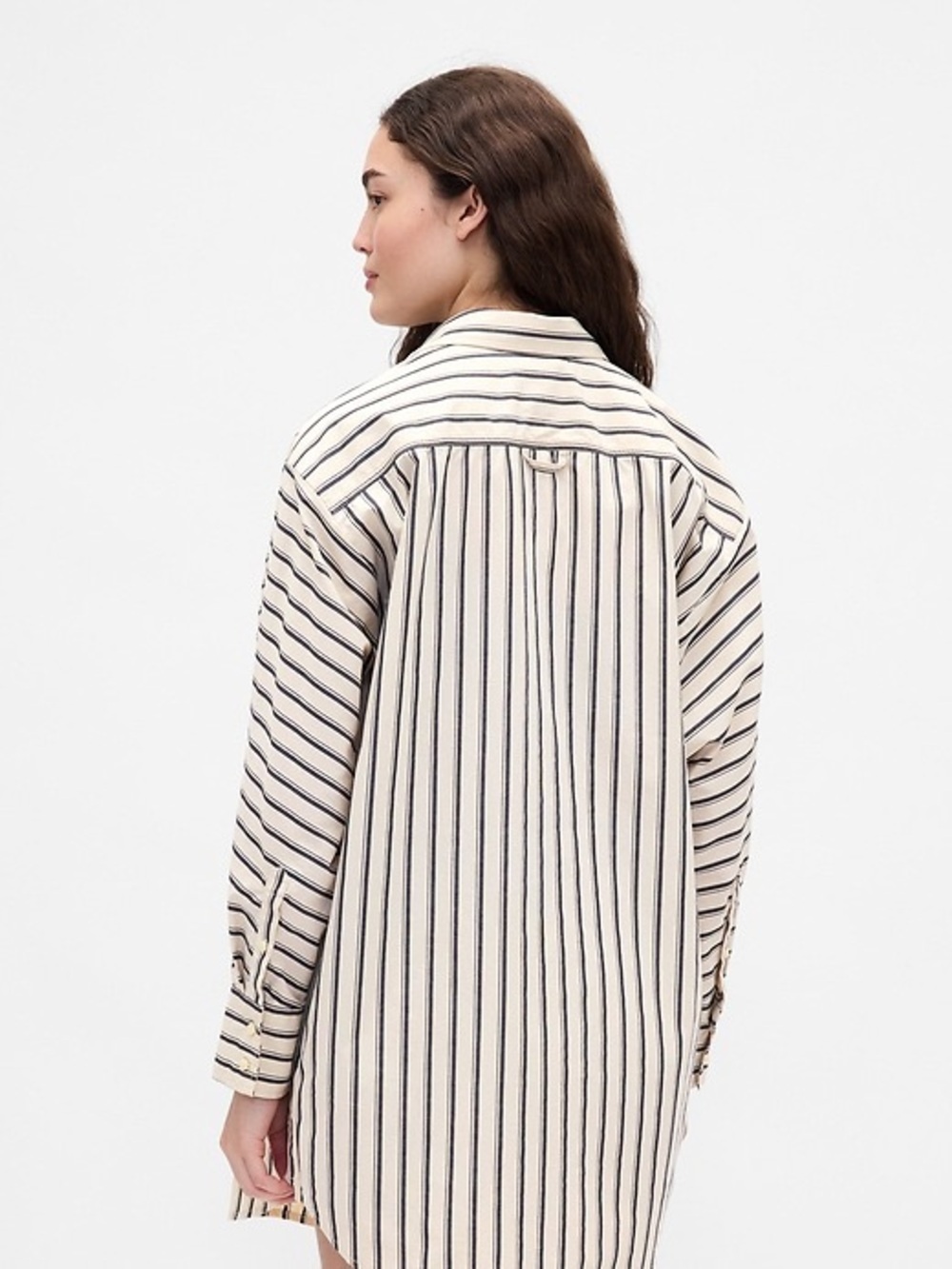 Gap x BEIS stripe big shirt cotton button down NWT - Picture 3 of 12